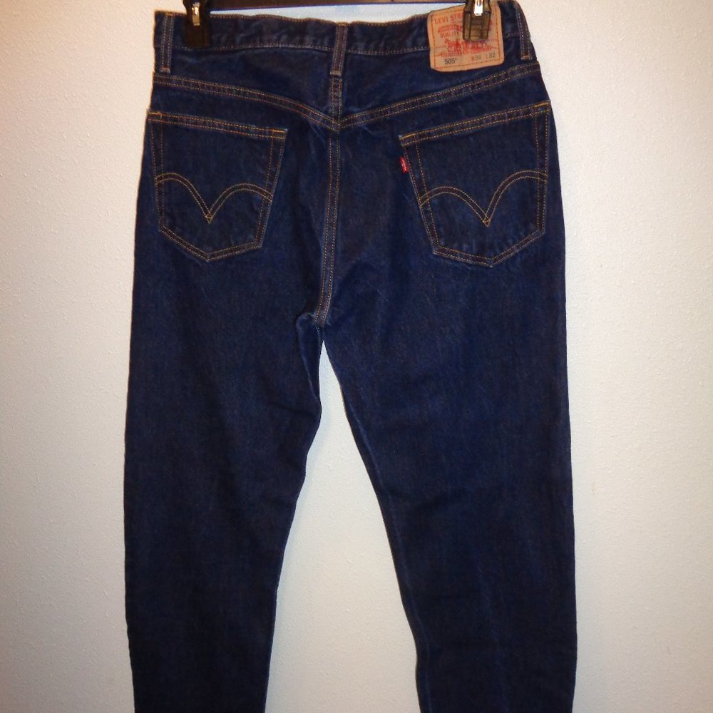 Levi's Men's 505 Regular Fit Jeans Size 36 x 32